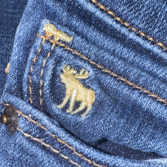 Abercrombie Girls Dark Blue Denim Skinny Jeans size 14 slim girls - Picture 5 of 10